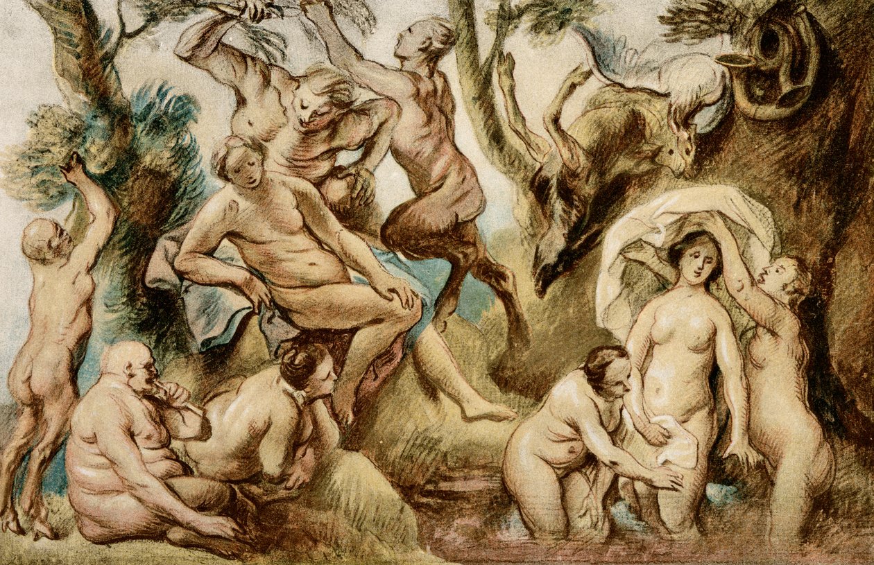 Diana kylpee tekijältä Jacob Jordaens
