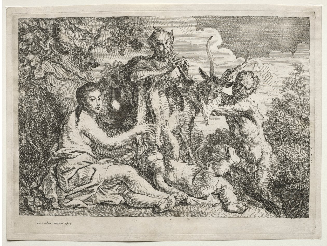 Vuohen Almathea ravitsema Jupiter tekijältä Jacob Jordaens