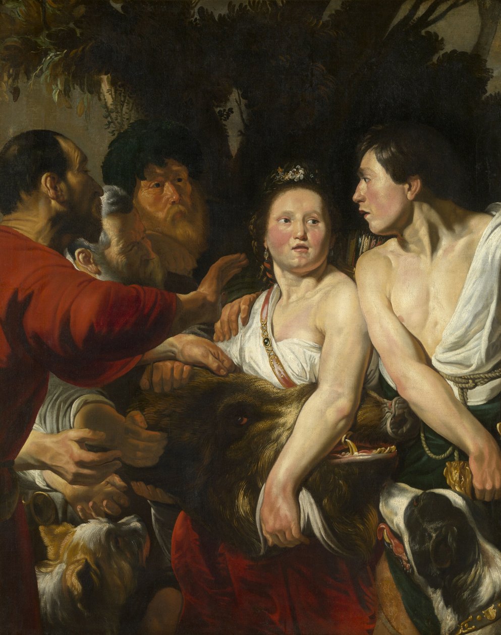 Aegearin ja Atlantan yläpuolella, 1-3. tekijältä Jacob Jordaens