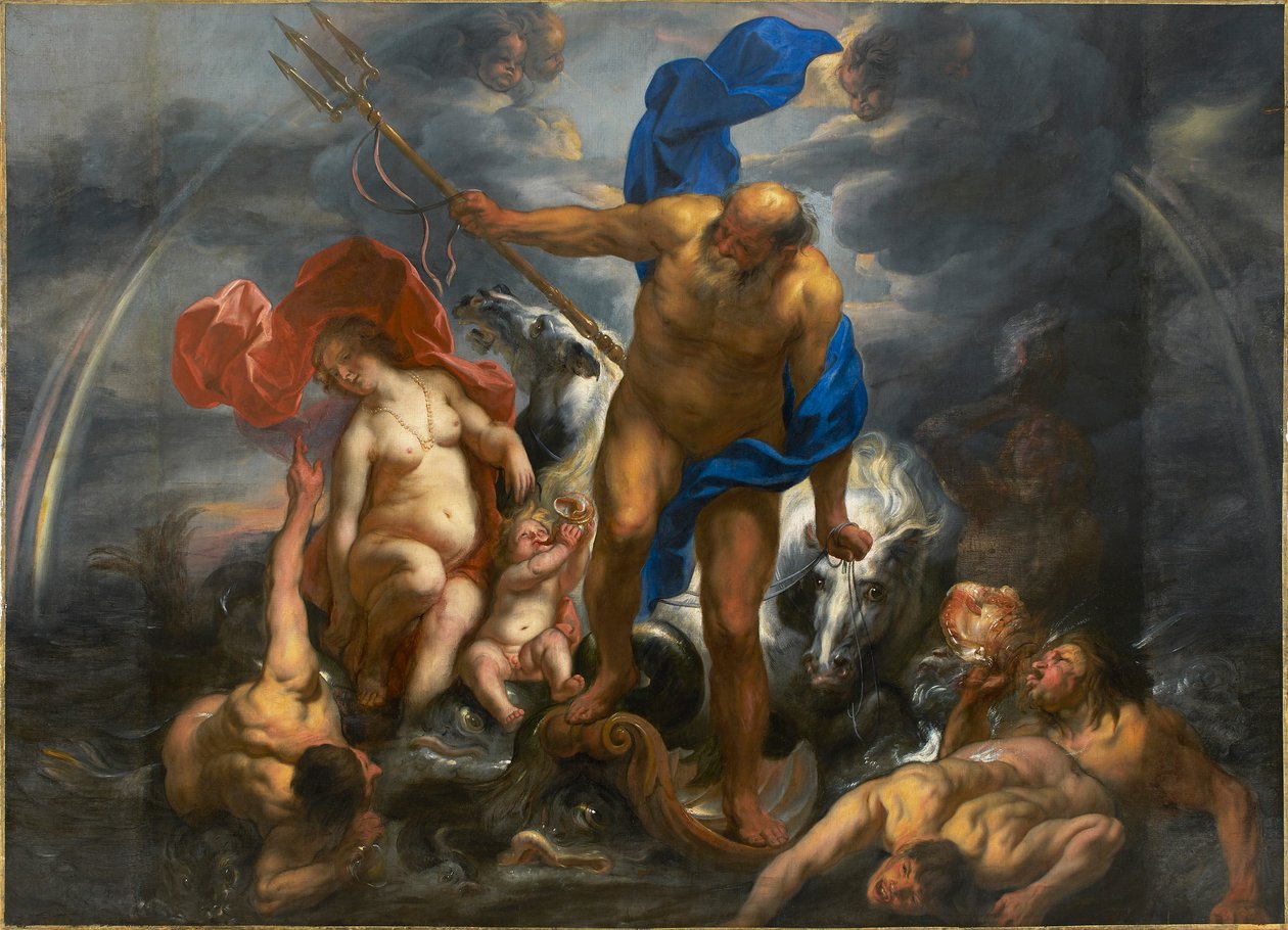Neptunus ja amfitriitti, 1644. tekijältä Jacob Jordaens