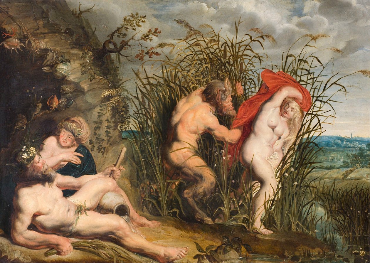 Pan ja Syrinx. tekijältä Jacob Jordaens