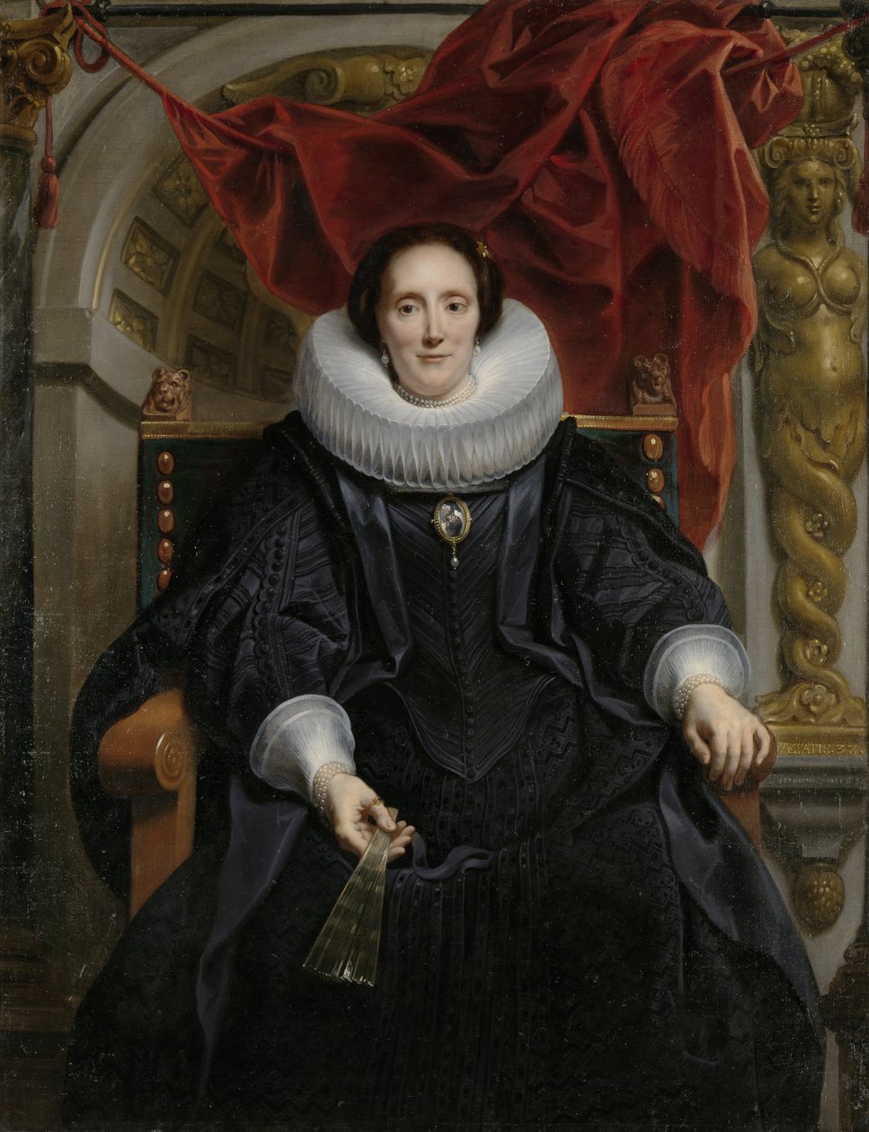 Catharina Behaghelin muotokuva, 1635 tekijältä Jacob Jordaens