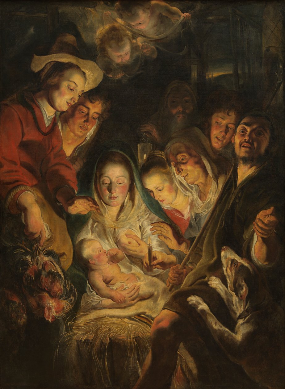 Paimenten palvonta tekijältä Jacob Jordaens