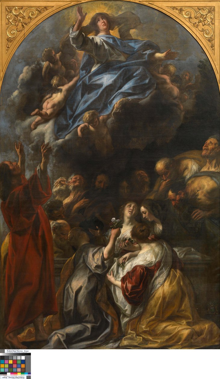 Neitsyt Marian taivaaseenastuminen tekijältä Jacob Jordaens