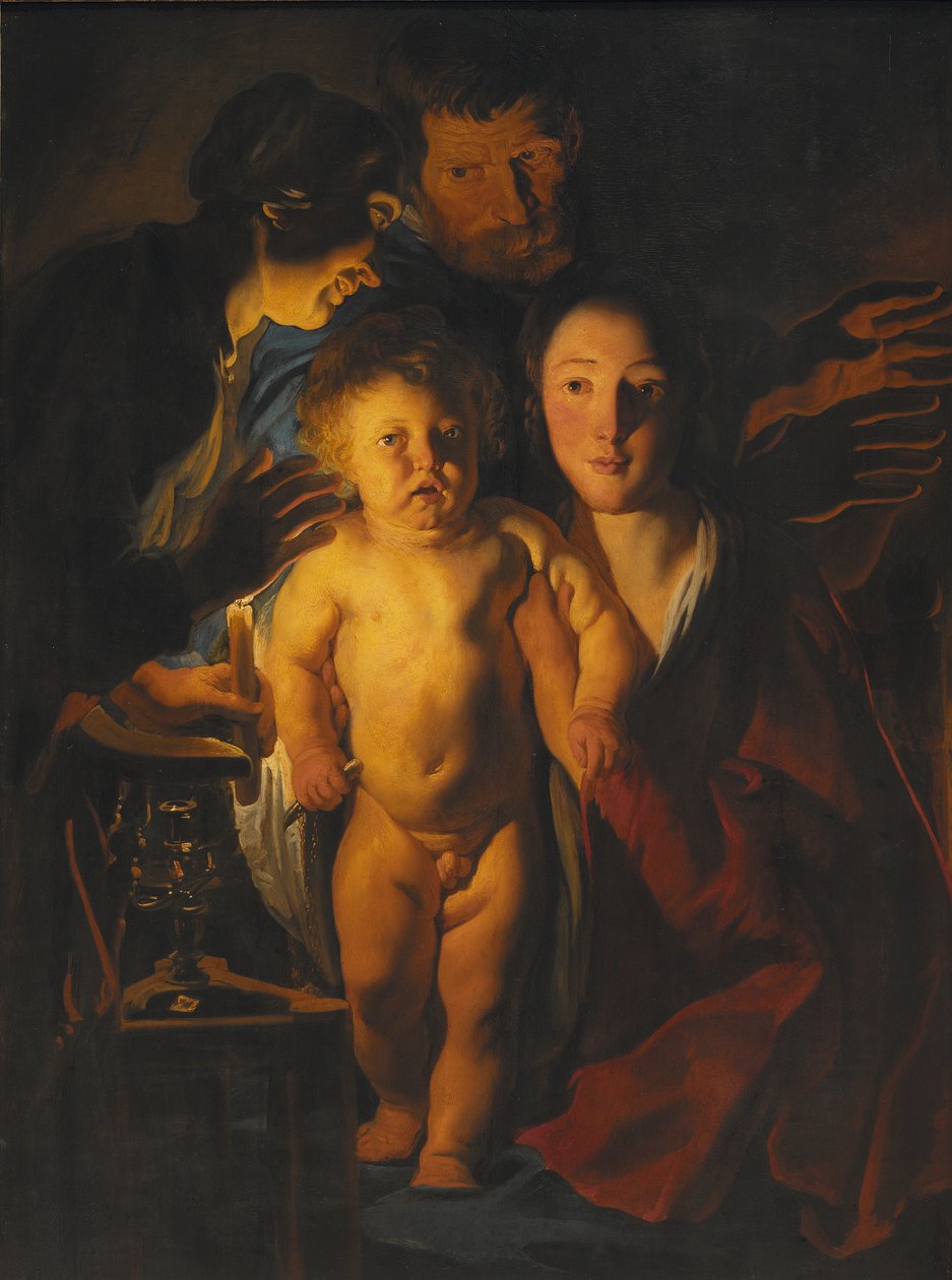Pyhä perhe, n. 1621-2 tekijältä Jacob Jordaens