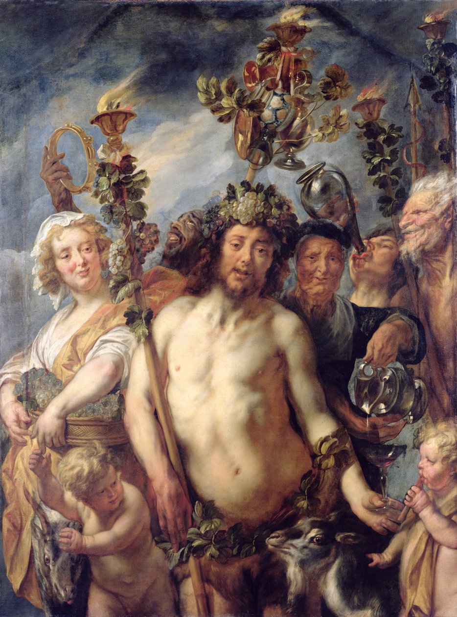 Bacchuksen voitto, noin 1640-1650 tekijältä Jacob Jordaens
