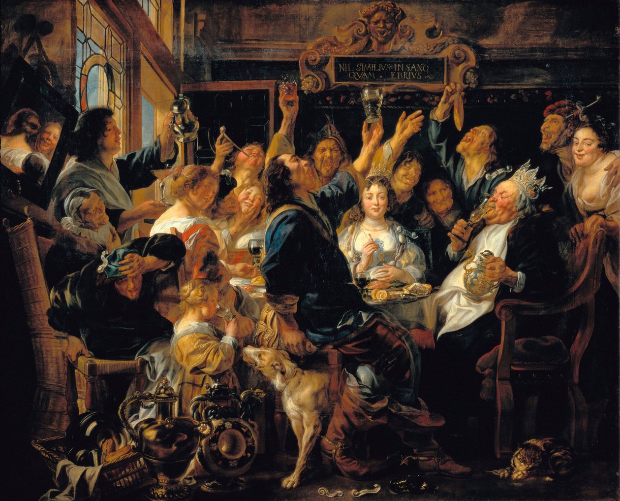 “King Beanin juhla” tekijältä Jacob Jordaens