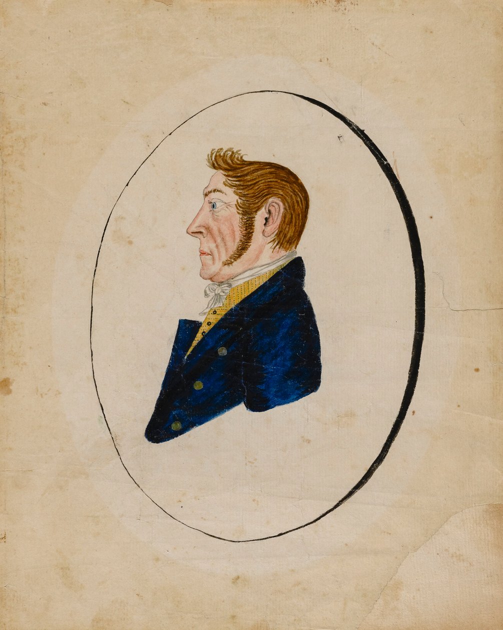 Adam Musserin muotokuva, n. 1822. tekijältä Jacob Maentel