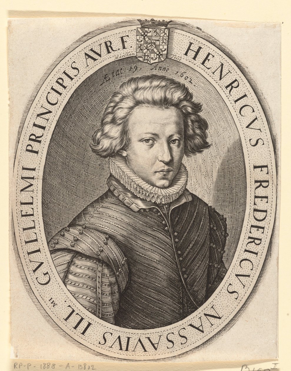 Fredrik Henrik, Oranian prinssi vuonna 1602 tekijältä Jacob Matham