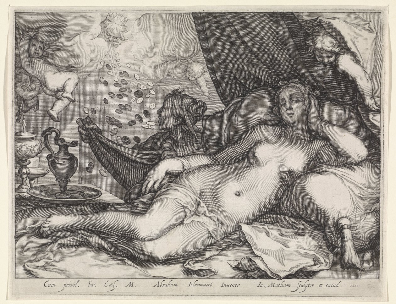 Jupiter ja Danaë tekijältä Jacob Matham