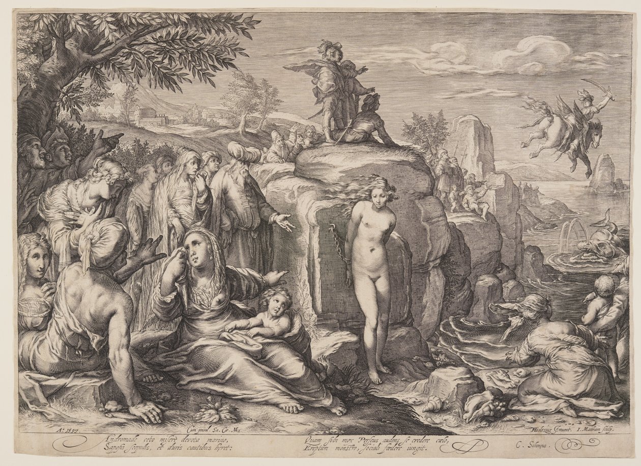 Perseus ja Andromeda tekijältä Jacob Matham
