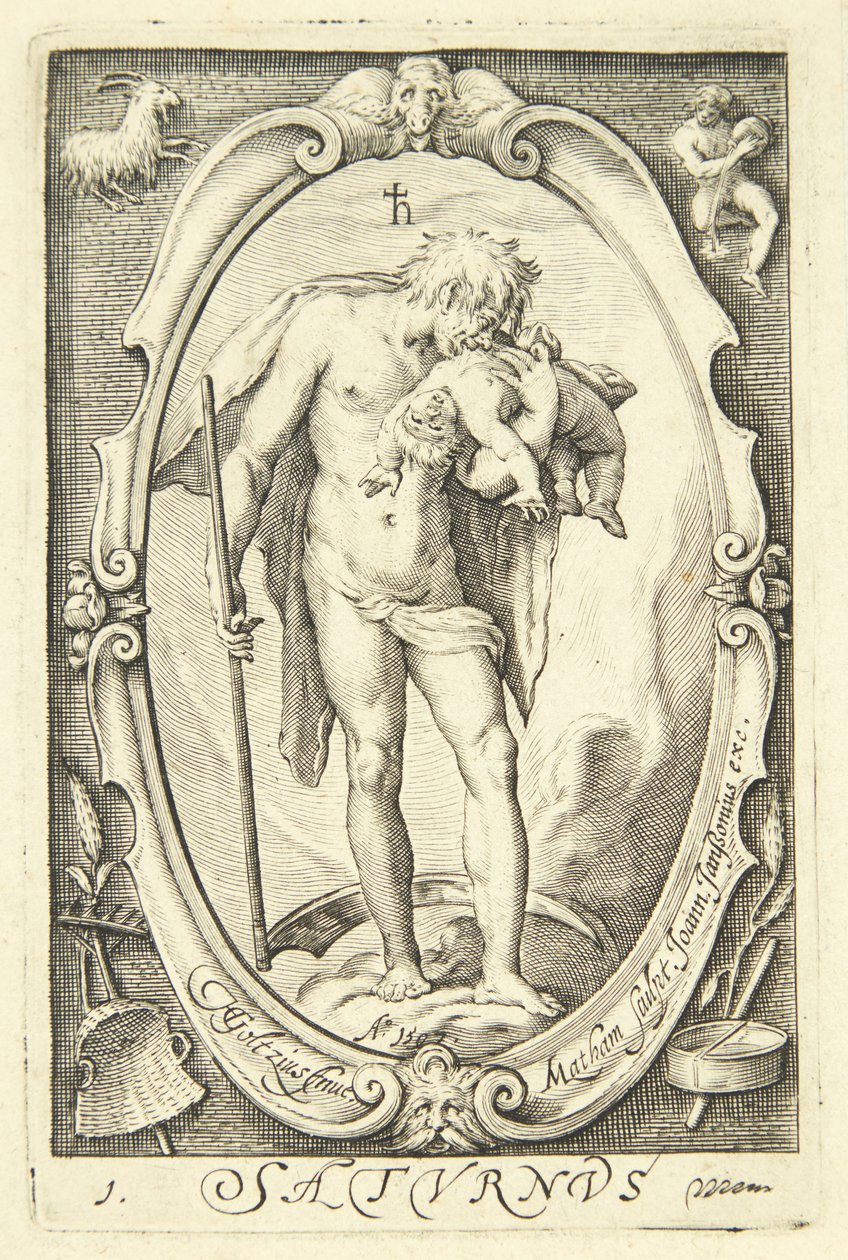 Saturnus tekijältä Jacob Matham