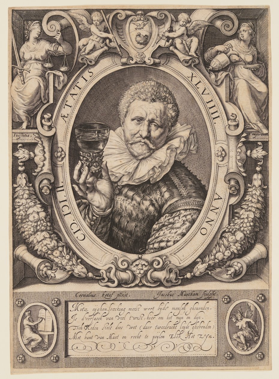 Vincent Jacobsz. Coster, viinikauppias tekijältä Jacob Matham
