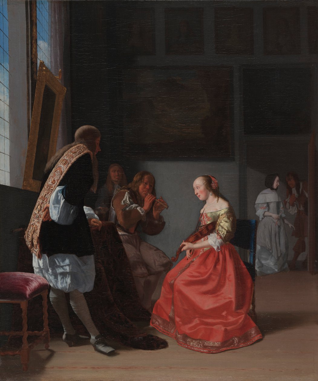 Musical Company, c. 1668. tekijältä Jacob Lucasz Ochtervelt