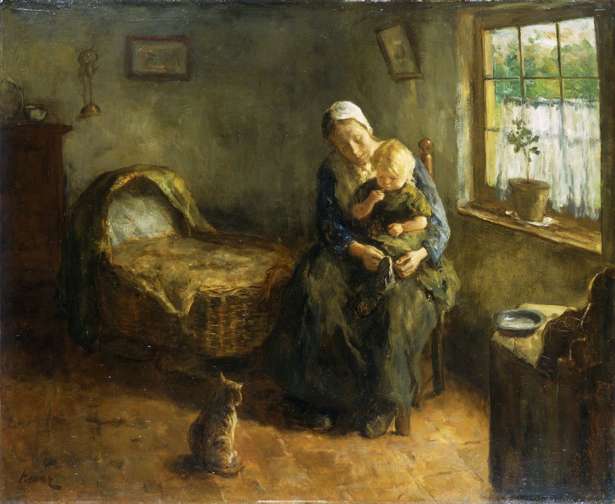 Vauvan pukeminen, tekijältä Jacob Simon Kever