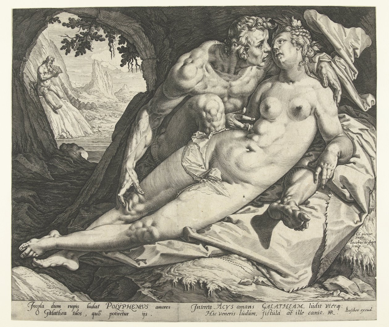 Acabada Acis en Galatea tekijältä Jacob de Gheyn (II)