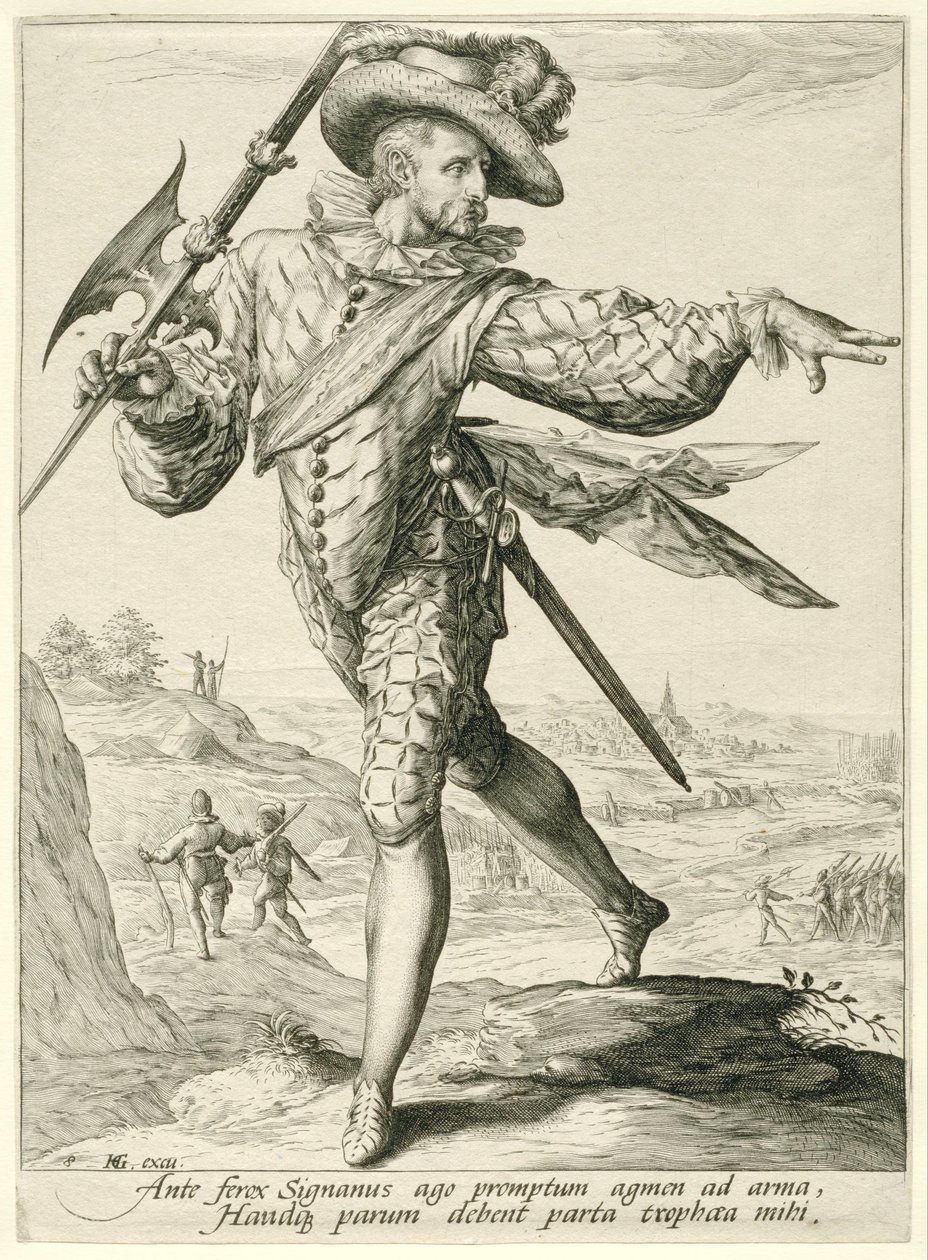 Kersantti Upseerit ja sotilaat (sarjan nimi) tekijältä Jacob de Gheyn (II)