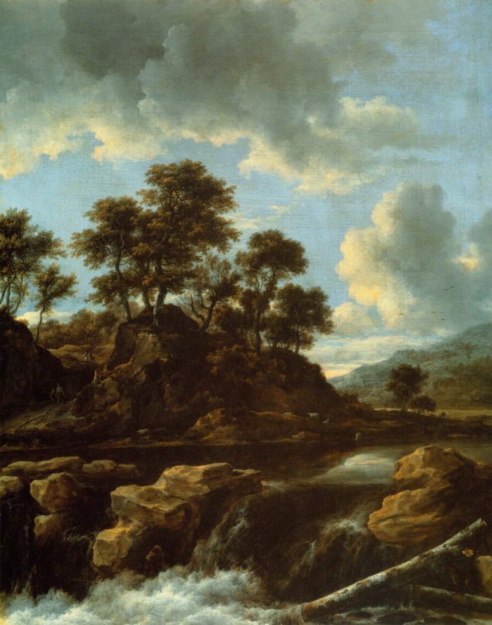 Der Wasserfall tekijältä Jacob van Ruisdael