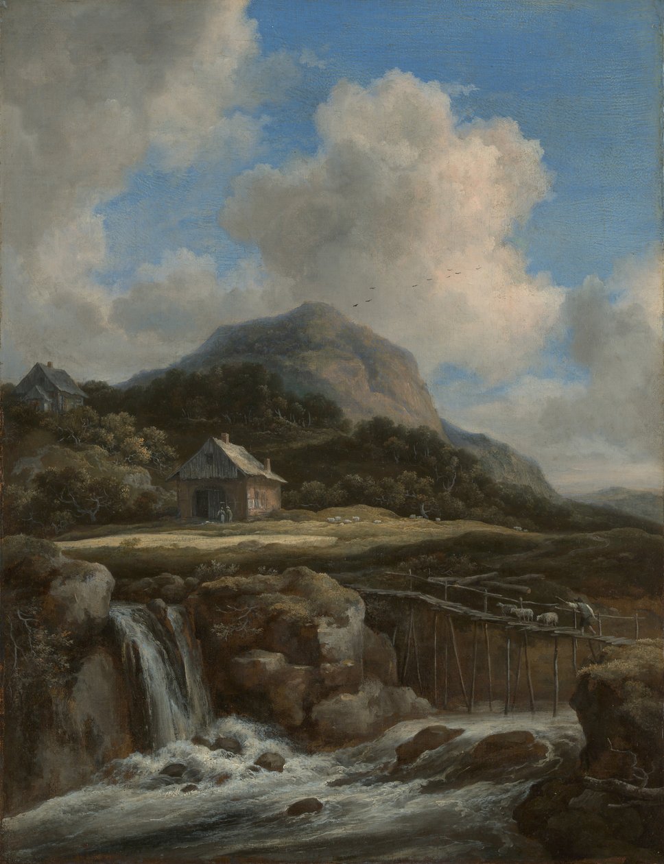 Mountain Torrent, 1670-luku. tekijältä Jacob van Ruisdael