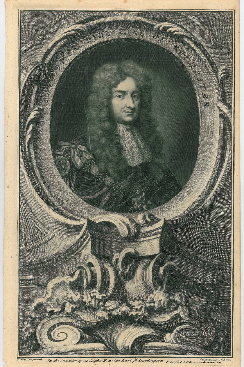 Laurence Hyde, Earl of Rochester, 1741 tekijältä Jacobus Houbracken