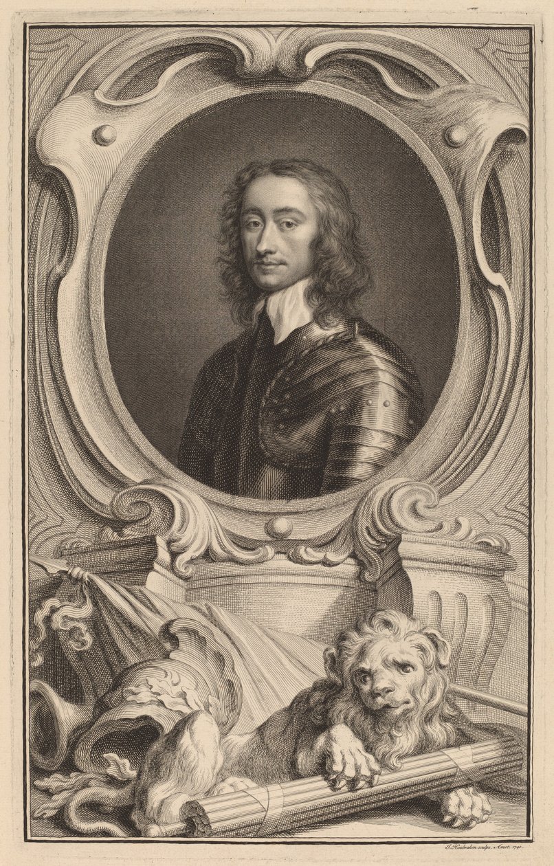 Kenraali Charles Fleetwood tekijältä Jacobus Houbraken after Robert Walker