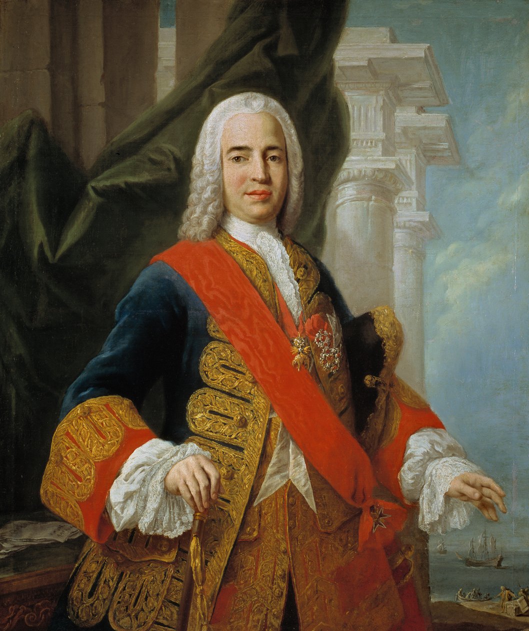 Muotokuva Zenón de Somodevilla, 1. Ensenadan markiisi (1702-1781) tekijältä Jacopo Amigoni