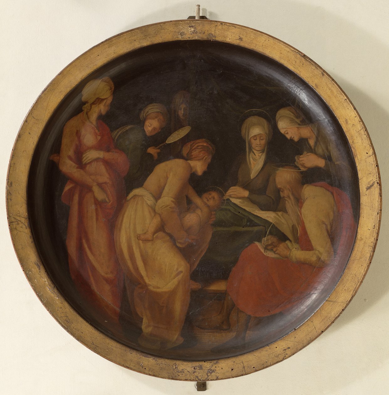 Pyhän Johannes Kastajan syntymä, n. 1526 tekijältä Jacopo Pontormo