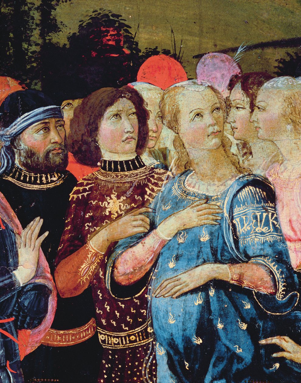 Triumph of Love, inspiraationa Petrarchin (1304-74) "Triumphs" (yksityiskohta vuodelta 194156) tekijältä Jacopo del Sellaio
