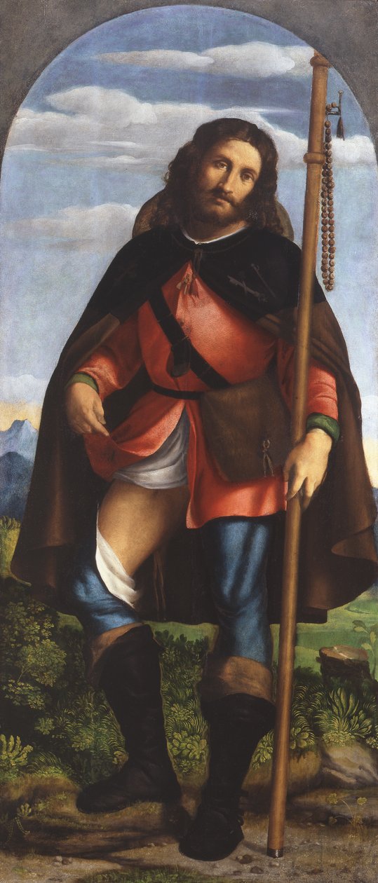 St. Roch tekijältä Jacopo (c.1480 1528) Palma