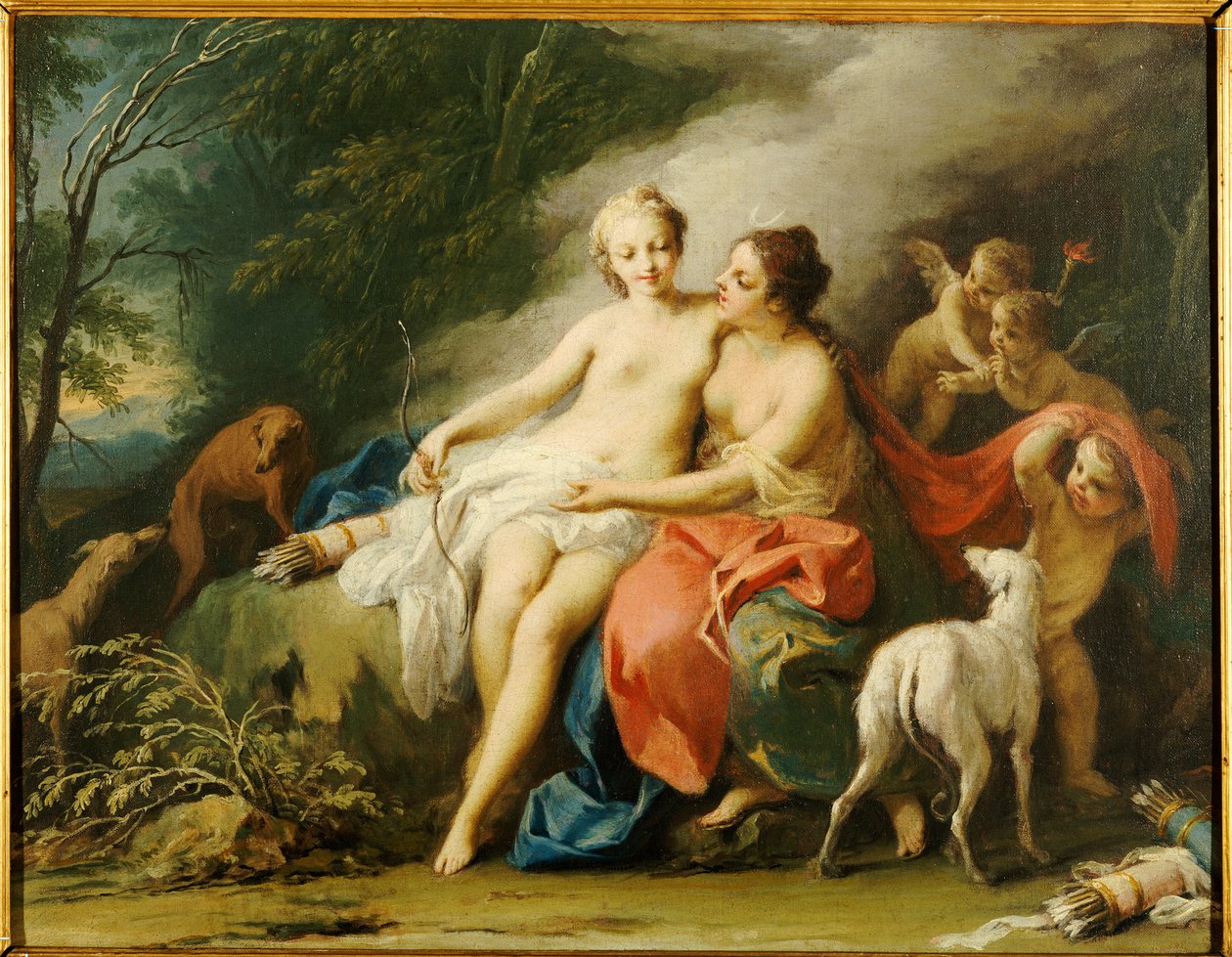 Jupiter ja Callisto tekijältä Jacopo Amigoni