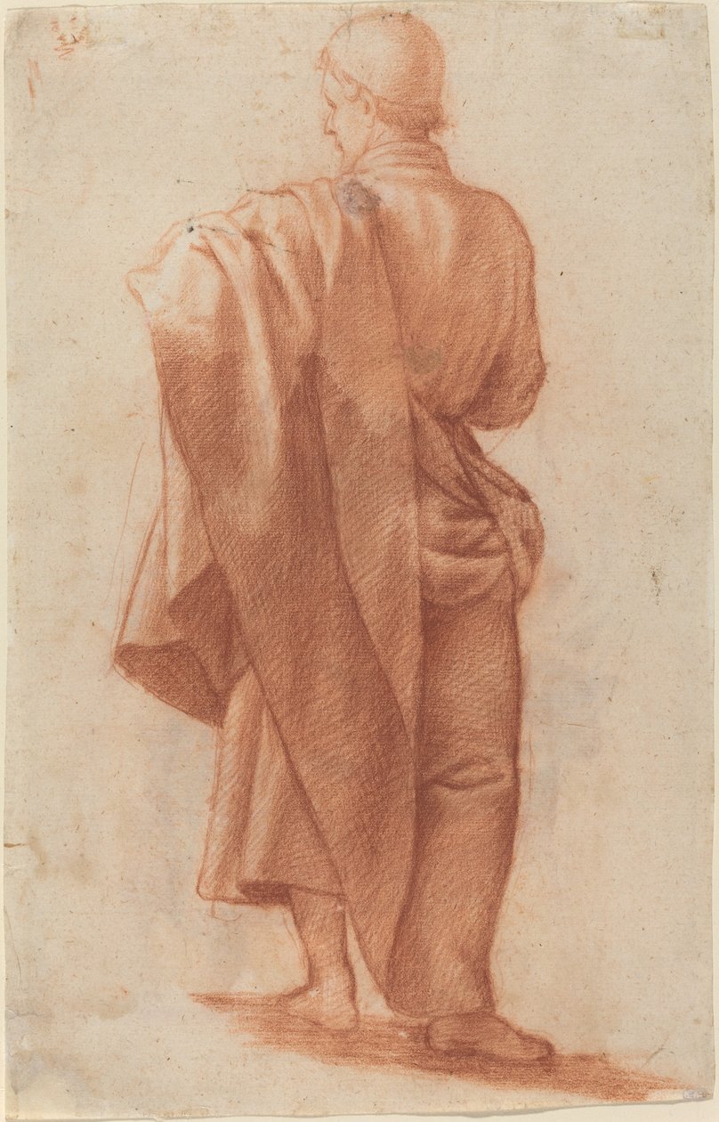 Pysyvä draped mies [recto] tekijältä Jacopo Chimenti