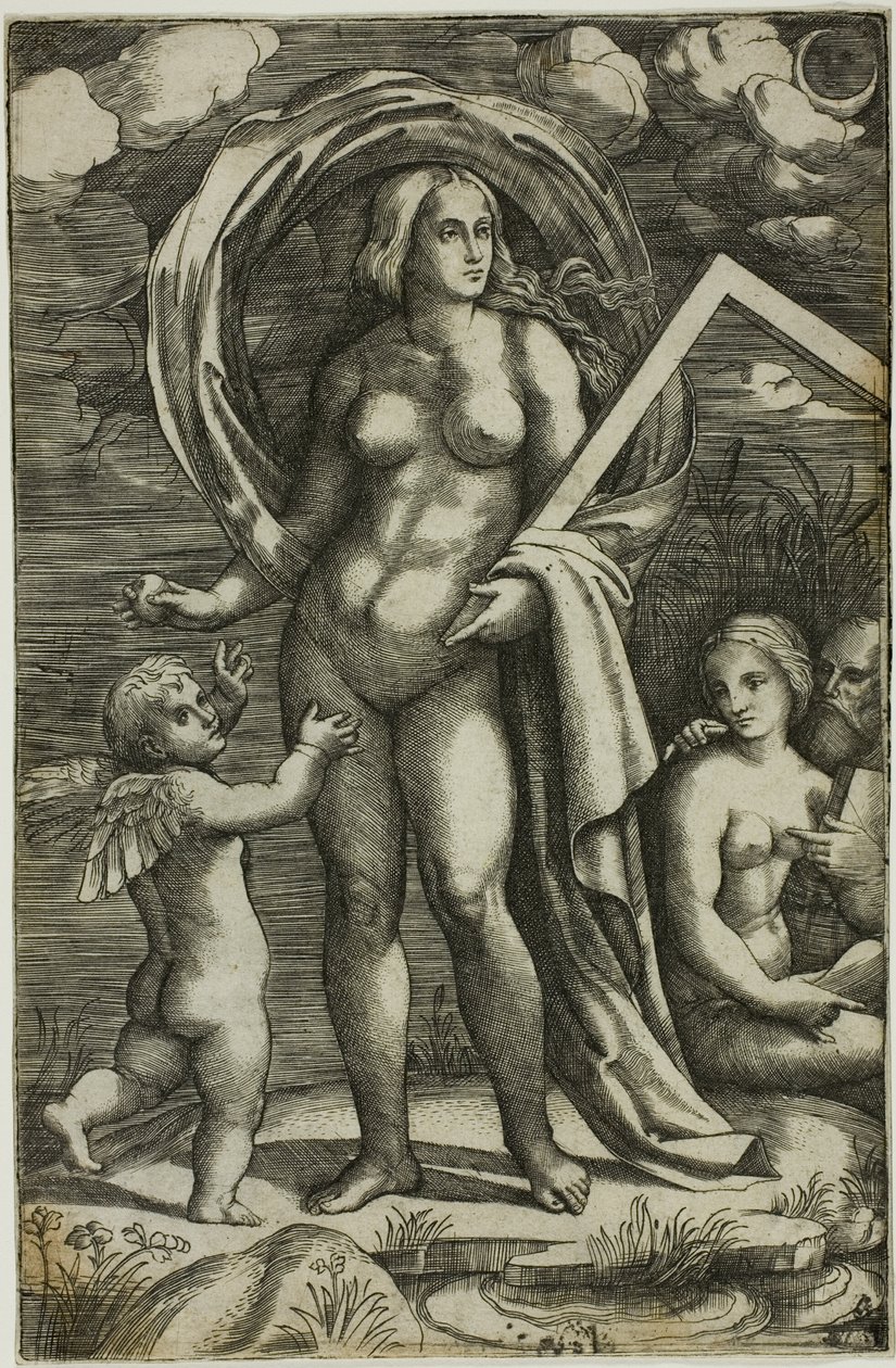 Venus ja Amor tekijältä Jacopo Francia