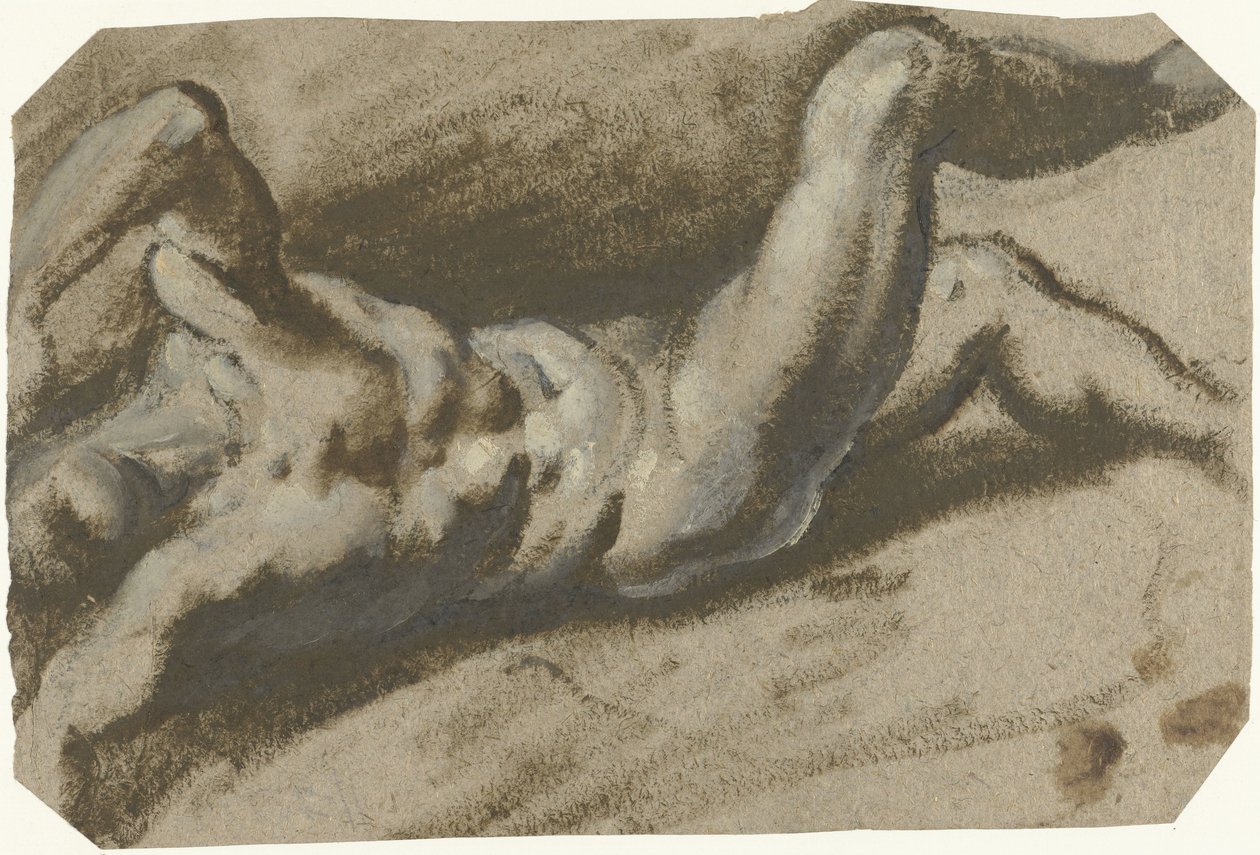 Makaava alaston nuori mies tekijältä Jacopo Palma (il Giovane) (attributed to)