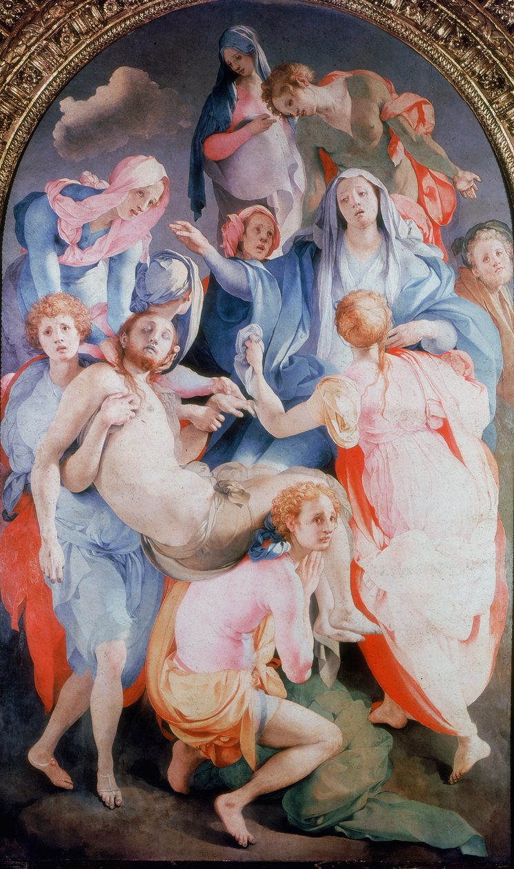 Laskeuma ristiltä, 1526-1528 tekijältä Jacopo Pontormo