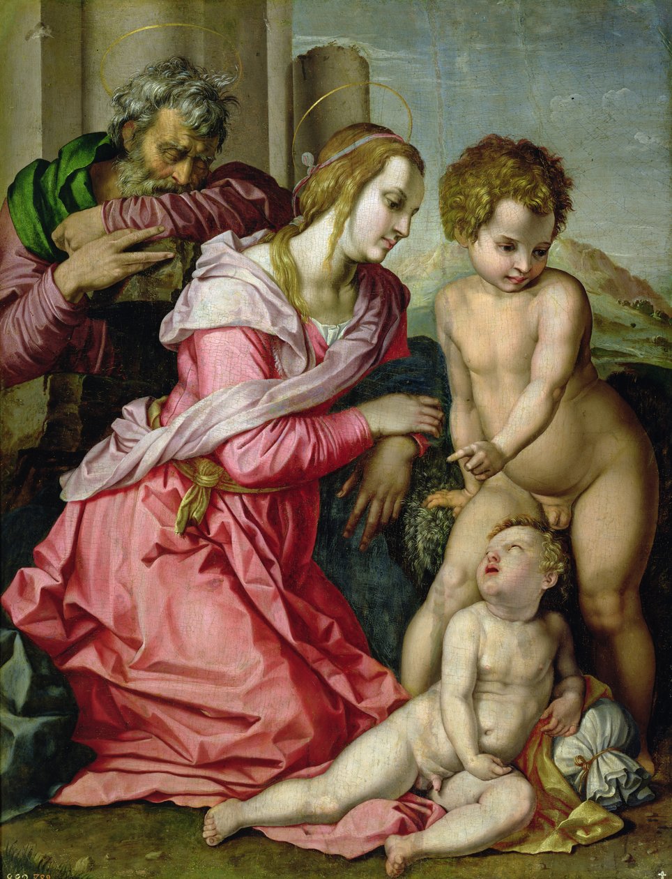 Pyhä perhe tekijältä Jacopo Pontormo