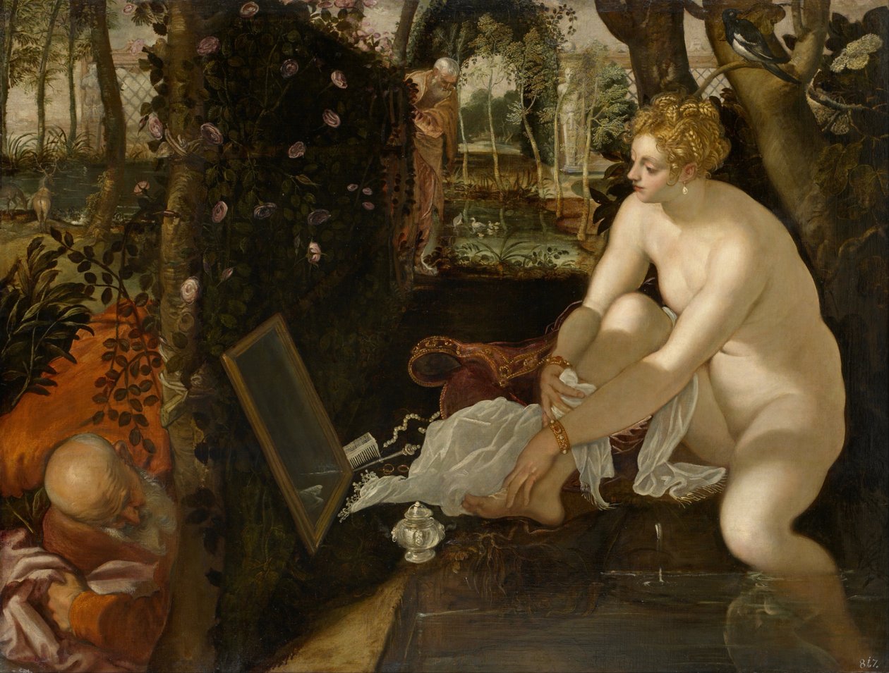 Susanna ja vanhimmat tekijältä Jacopo Tintoretto