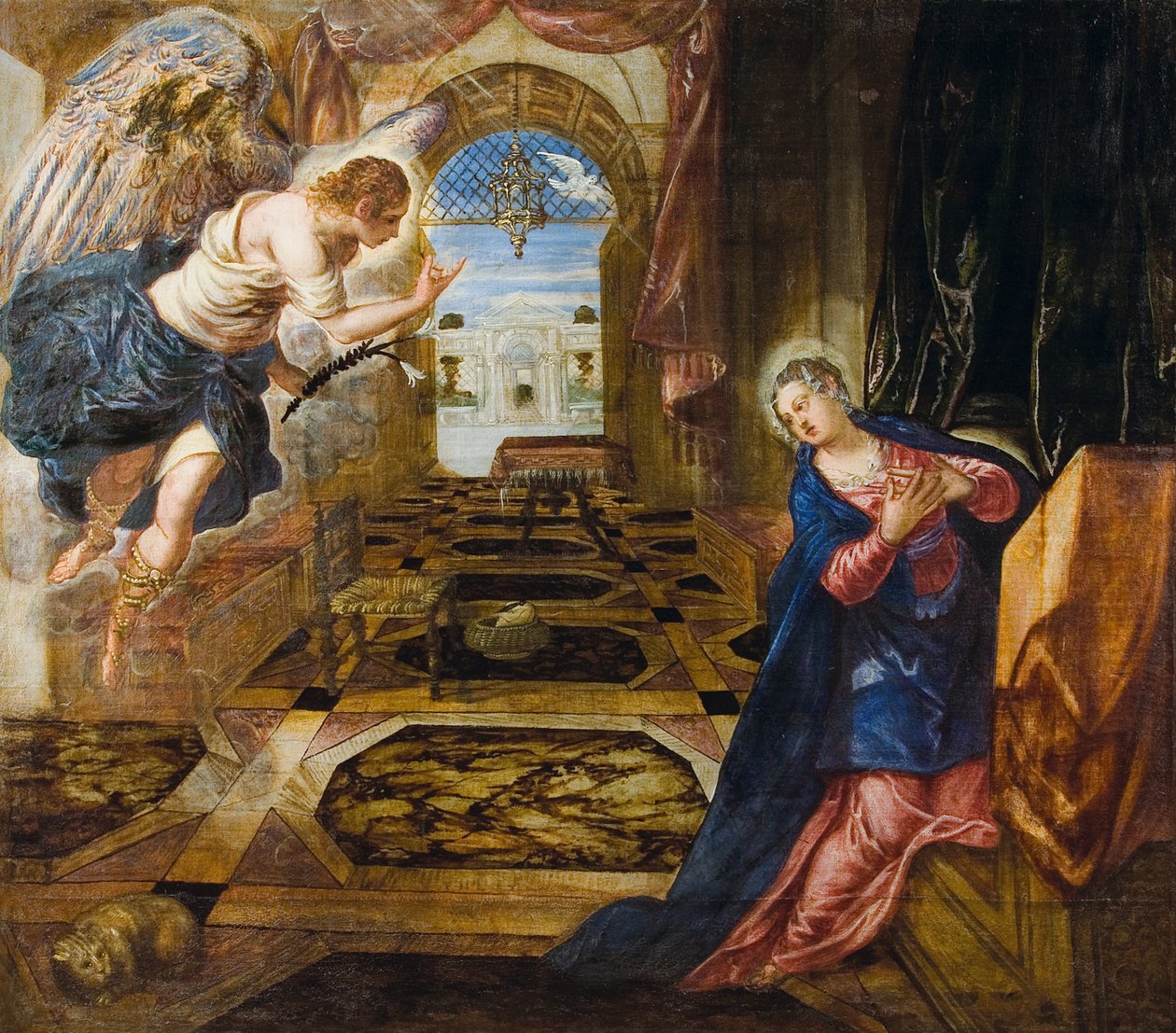 Ilmoitus. tekijältä Jacopo Tintoretto
