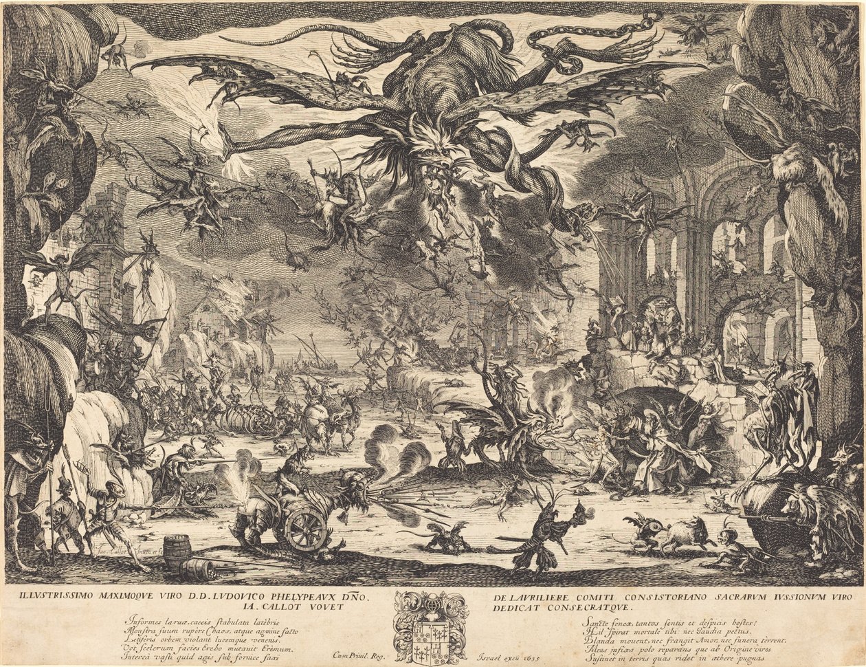 Die Versuchung des Heiligen Antonius [2. Versio] tekijältä Jacques Callot