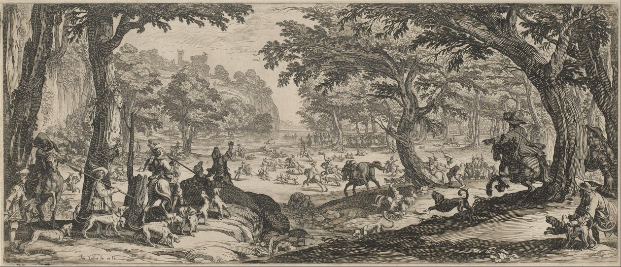 Härkämetsästys tekijältä Jacques Callot
