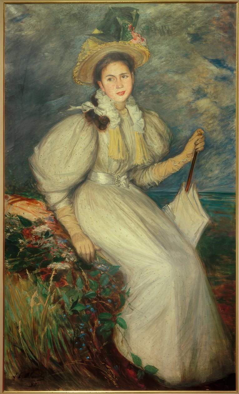 Porträt einer jungen Frau tekijältä Jacques Emile Blanche