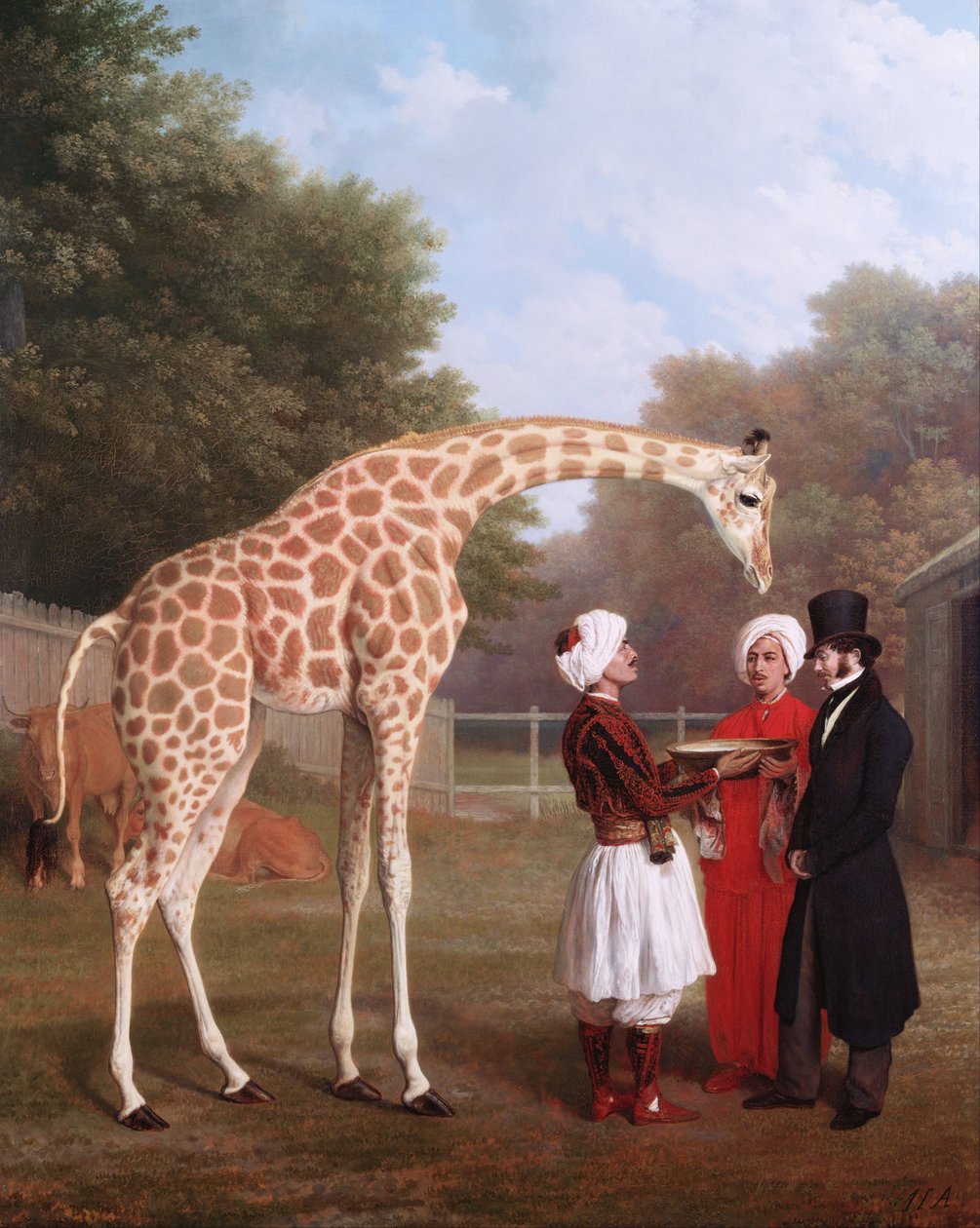 Nubian kirahvi tekijältä Jacques Laurent Agasse