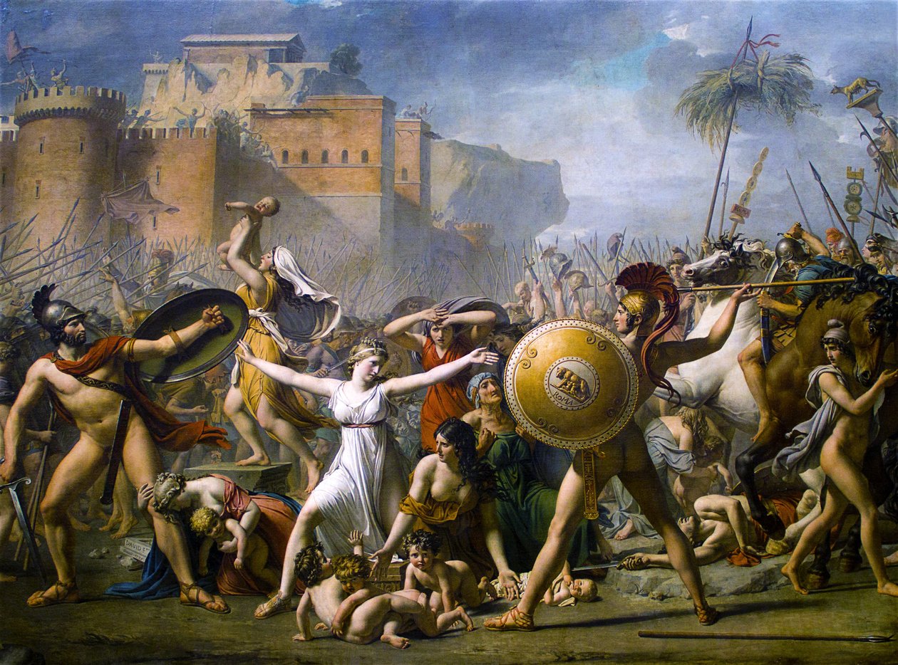 Sabine -naisten väliintulo tekijältä Jacques Louis David