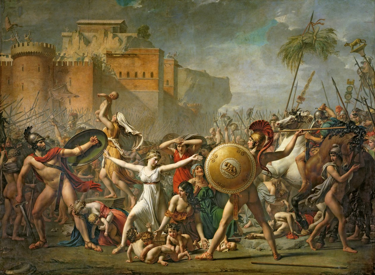 Sabiininaiset, 1799 tekijältä Jacques Louis David