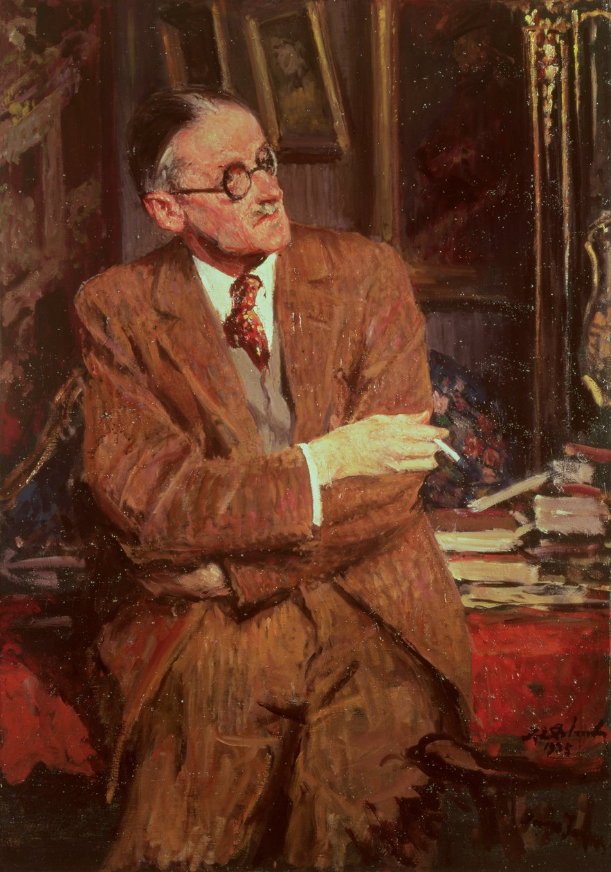 Muotokuva James Joycesta (1882-1941), 1935 tekijältä Jacques Emile Blanche