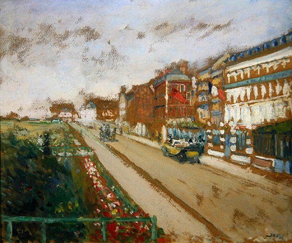 Dieppe, n. 1920 (öljy kankaalle) tekijältä Jacques Emile Blanche