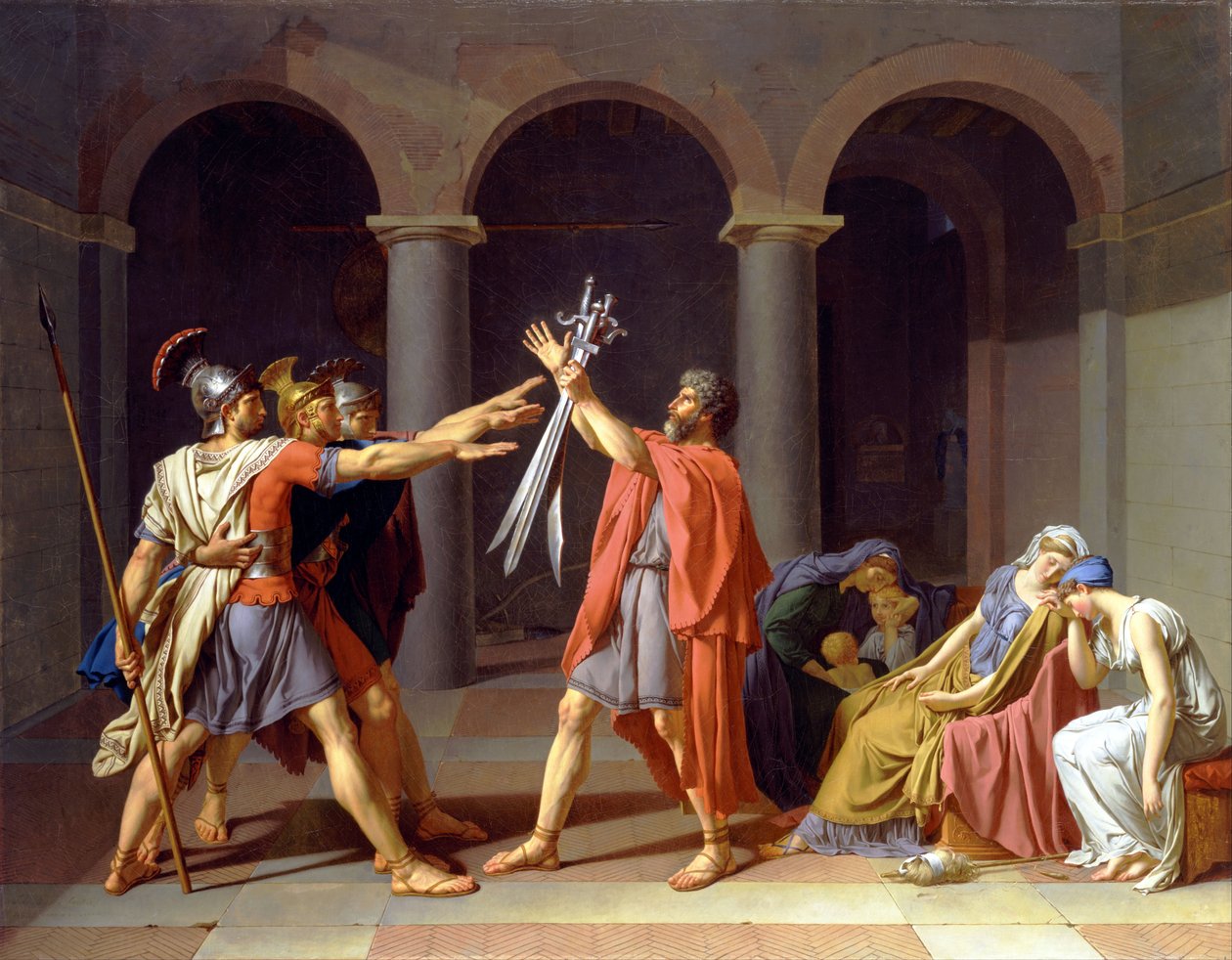 Horatiin vala tekijältä Jacques Louis David