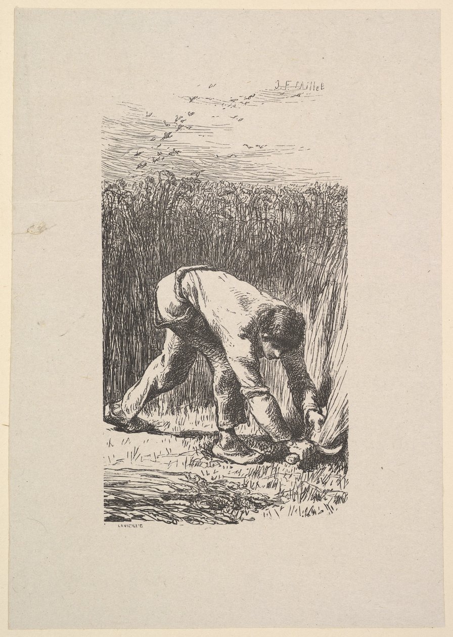 Viikatemies, 1853. tekijältä Jacques Adrien Lavieille