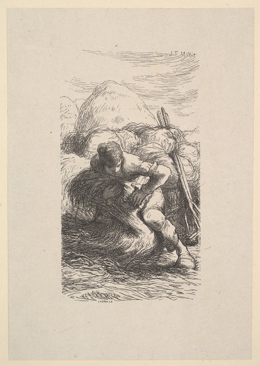 The Sheaf Binder, 1853. tekijältä Jacques Adrien Lavieille