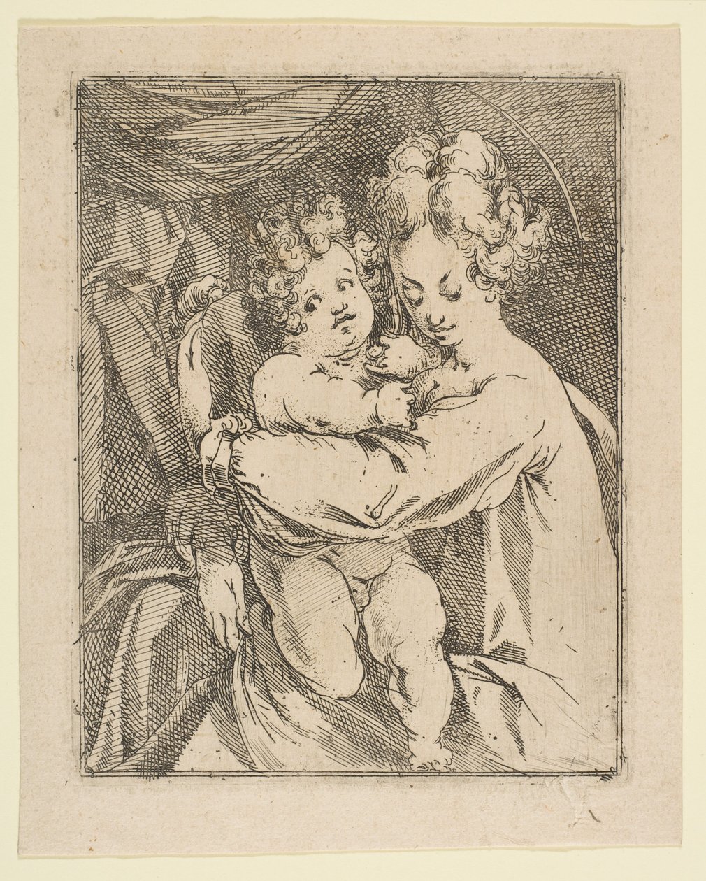Madonna ja lapsi, 1612-16. tekijältä Jacques Bellange