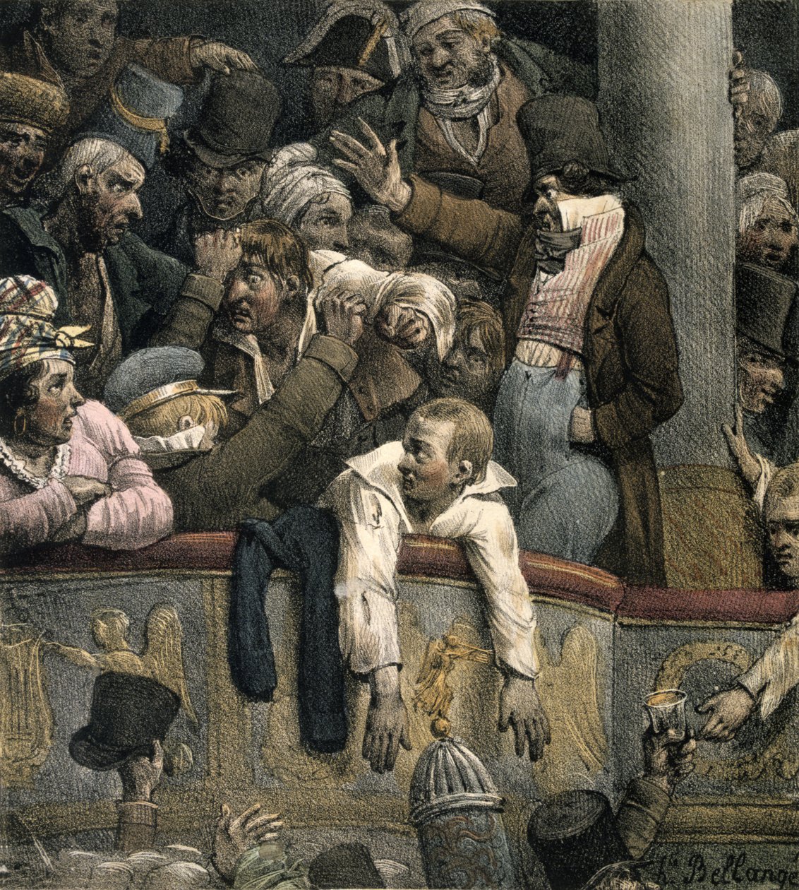 Teatteri, 1500-luvun loppu tai 1600-luku tekijältä Jacques Bellange